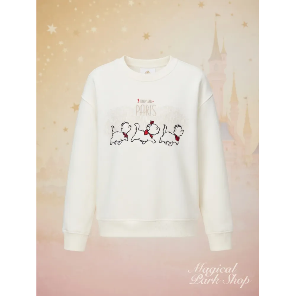 Sweatshirt Aristocats Disneyland Paris weiß – Disney Marie Sweatshirt für Damen