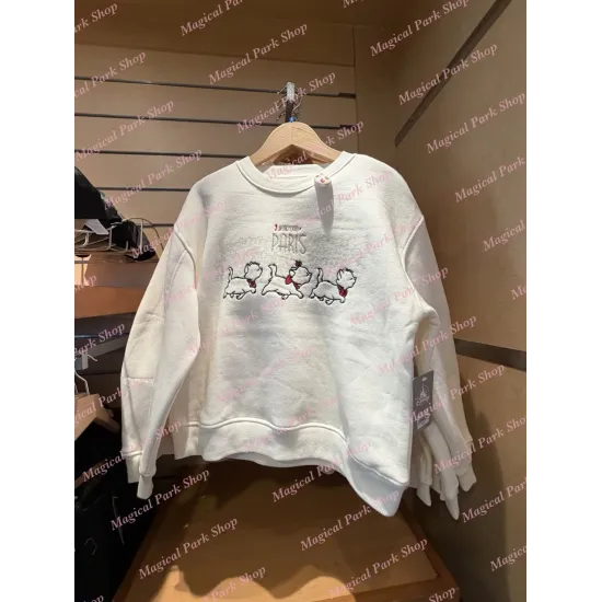 Sweatshirt Aristocats Disneyland Paris weiß – Disney Marie Sweatshirt für Damen