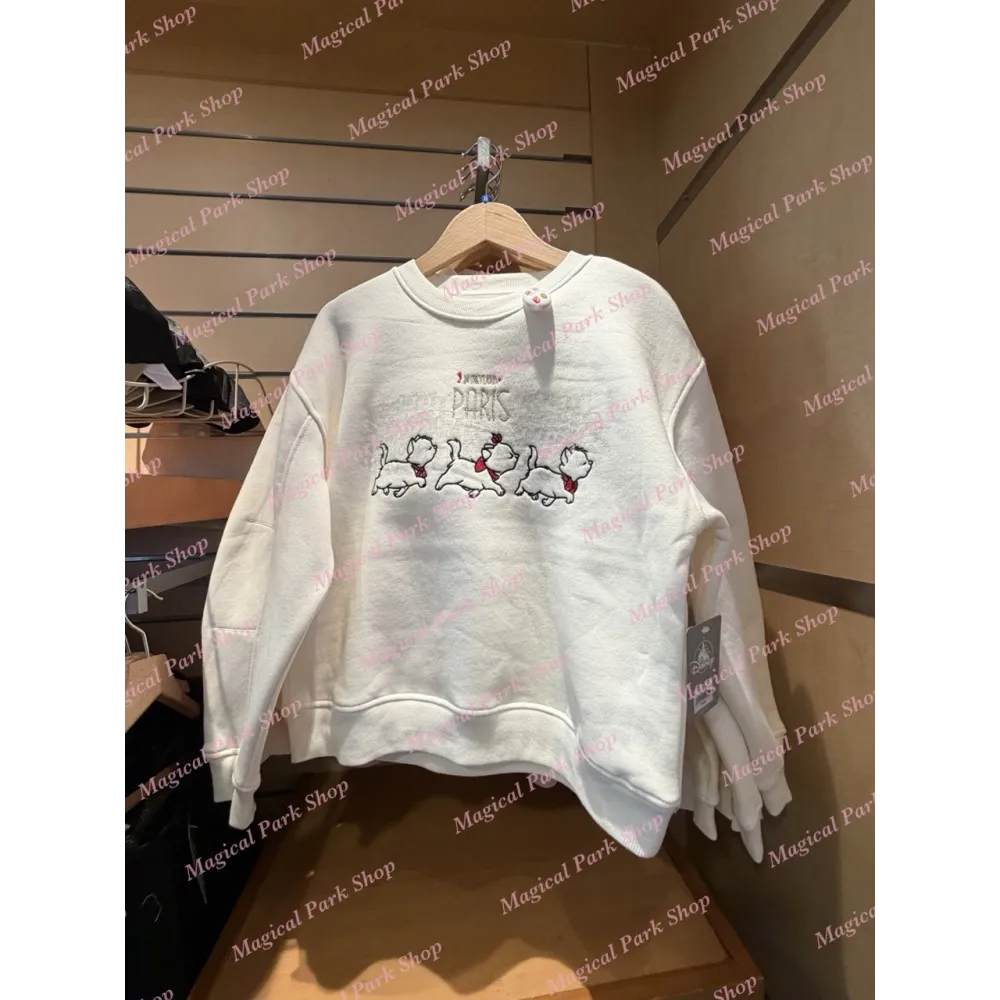 Sweatshirt Aristocats Disneyland Paris weiß – Disney Marie Sweatshirt für Damen