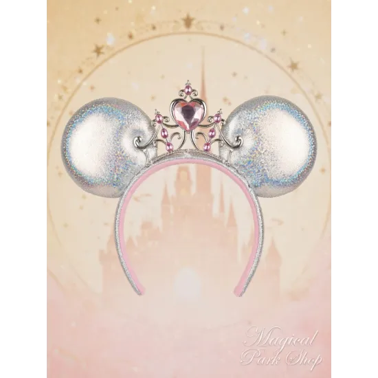 Disney-Prinzessinnenohren Silber – Minnie Stirnband Disneyland Paris