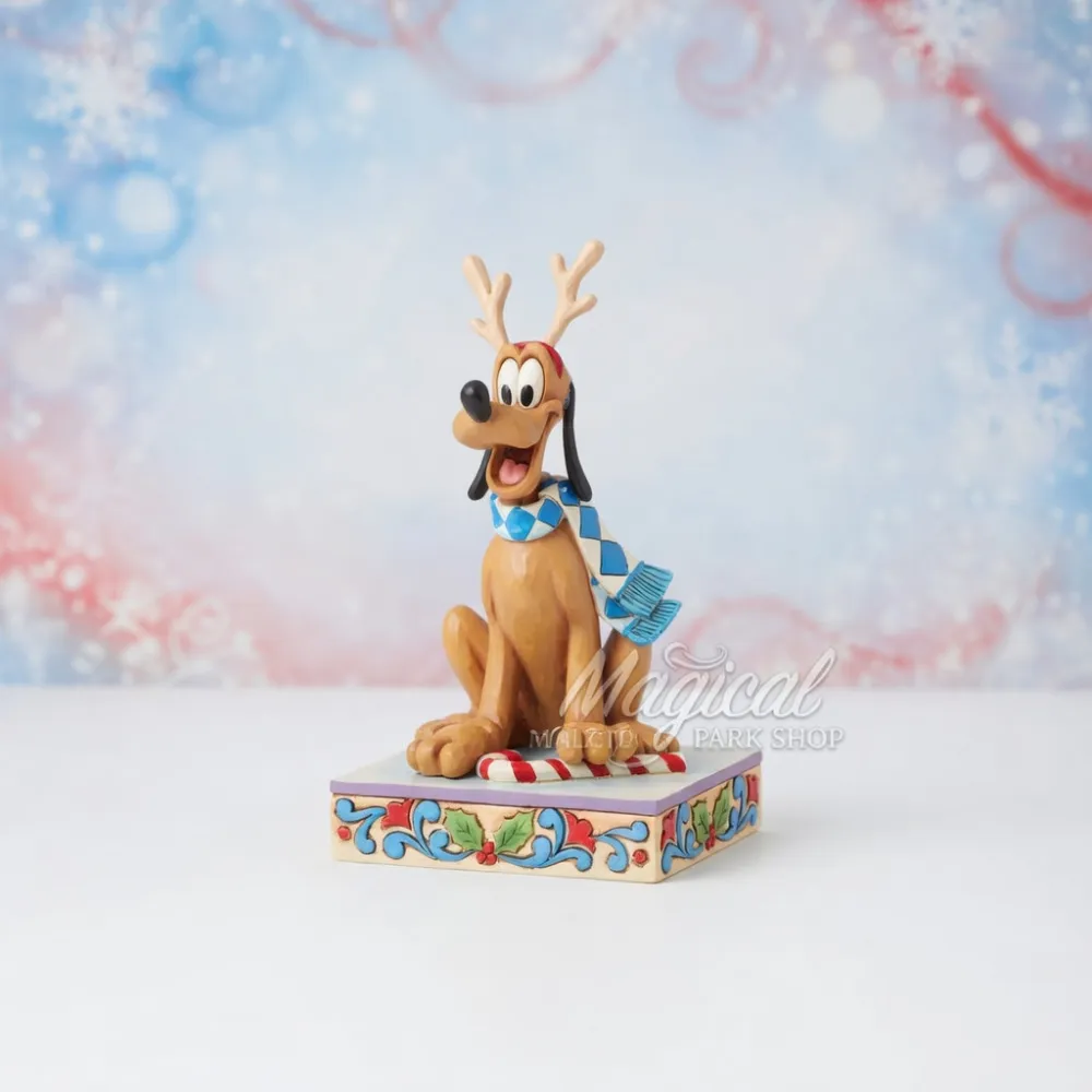 Pluto Christmas Figurine Jim Shore Traditions – Disney Enesco Collection