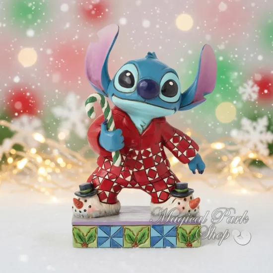 Stitch Angel Weihnachts-Pyjama Figur Jim Shore Traditions – Disney Enesco Collection