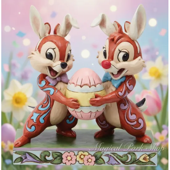 Figurine Tic & Tac Pâques  Jim Shore Traditions – Disney Enesco Collection