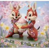 Figura Tic y Tac de Pascua Jim Shore Traditions – Colección Disney Enesco