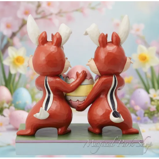 Figura Tic y Tac de Pascua Jim Shore Traditions – Colección Disney Enesco