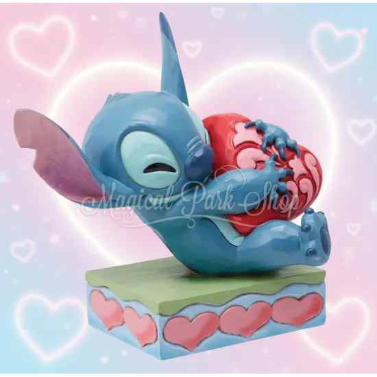 Stitch-Figurine mit Herz Jim Shore Traditions – Disney Enesco