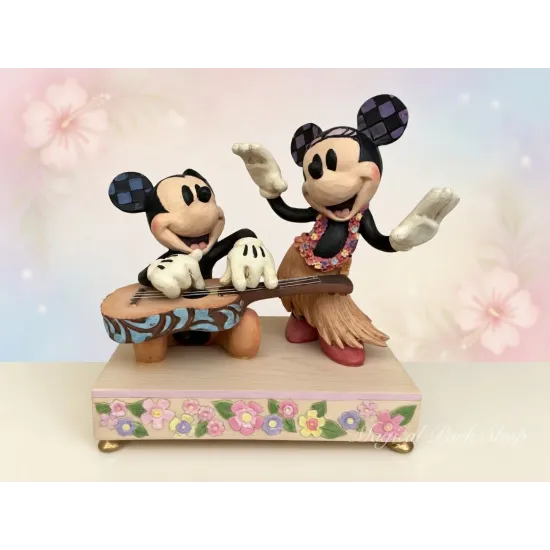 Mickey & Minnie Figur Hawaii Jim Shore Traditions – Disney Enesco