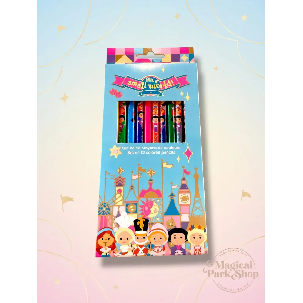 Juego de 12 lápices de colores Disney "It’s a Small World" Disneyland Paris