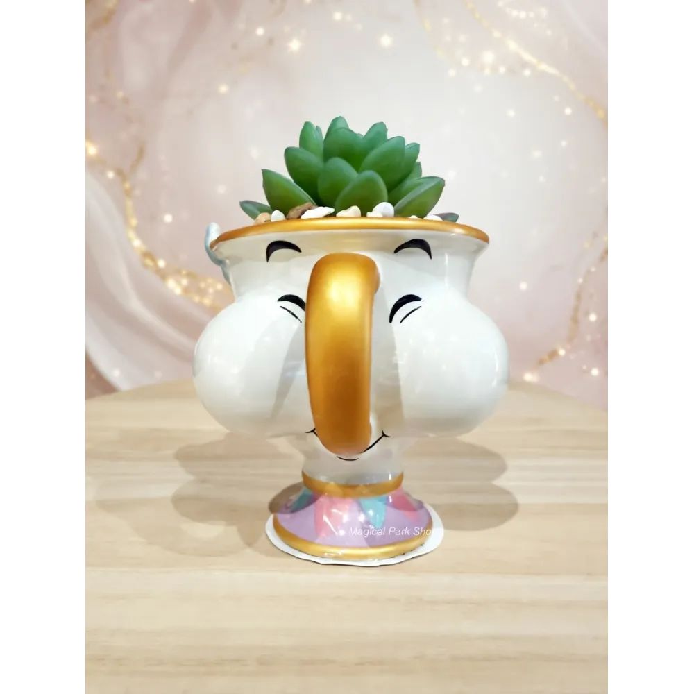 Planta falsa Maceta con flores Zip Disney – Decoración La Bella y la Bestia Disneyland Paris