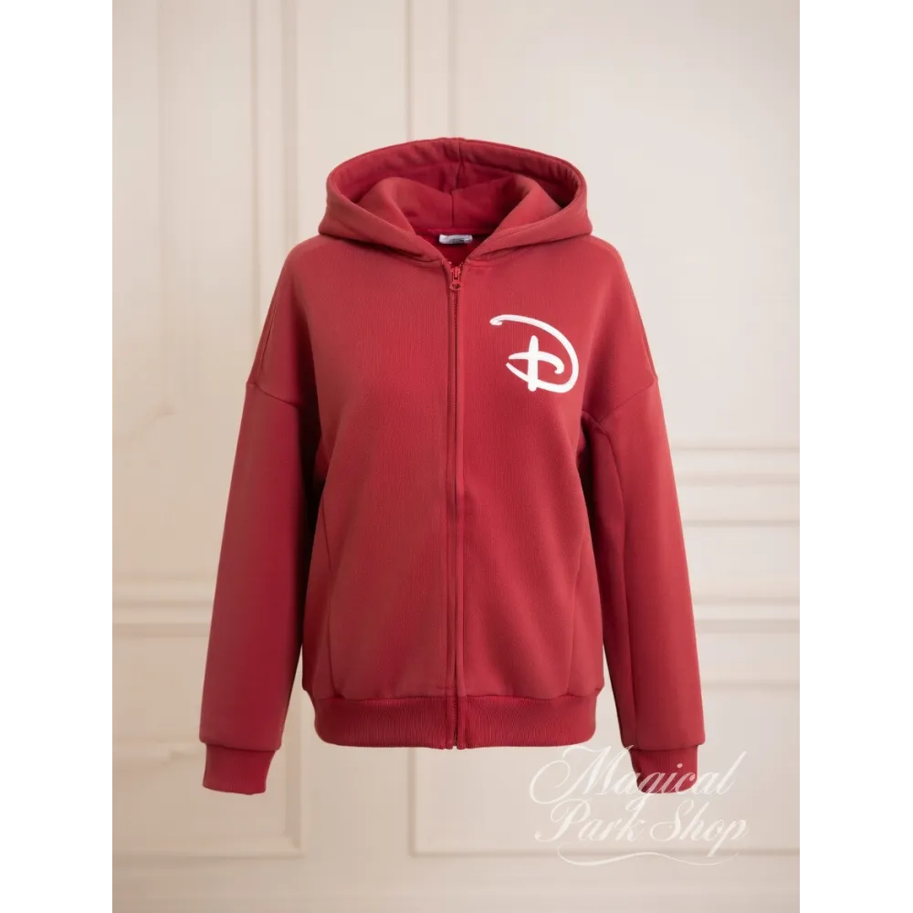 Hooded Jacket Disneyland Paris – Zip-Up Sweatshirt (Red, Blue, Grey)
