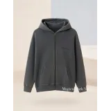 Verwasste Schwarze Disneyland Paris Kapuzenweste – Minimalistischer Zip-Sweat mit Mickey
