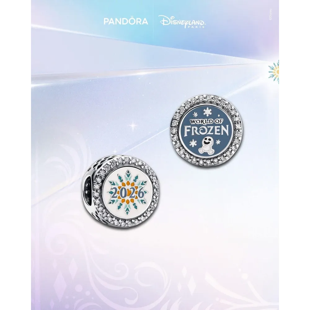 Charm Pandora Disney Frozen 2026 Édition Limitée – Disneyland Paris