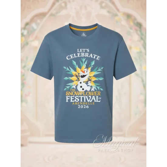 Olaf T-shirt Arendelle 2026 – Snowflower Festival Disneyland Paris