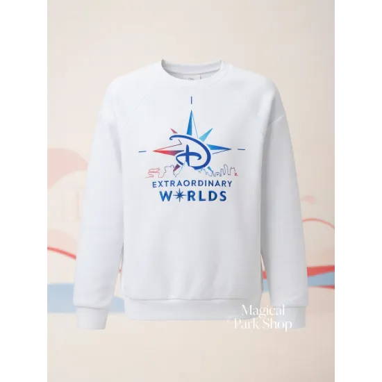 Disney Extraordinary Worlds Sweatshirt – Disneyland Paris White
