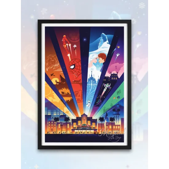 Disney Adventure World Poster – Wanddeko Disneyland Paris