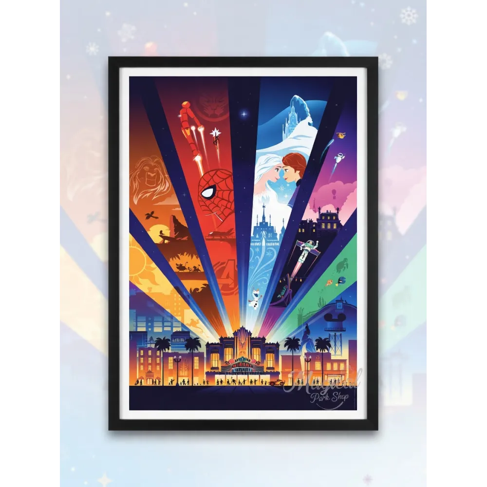 Póster Disney Adventure World – Decoración mural Disneyland Paris