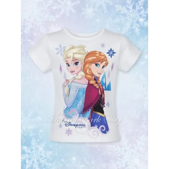 Disney Frozen Children's T-Shirt – Elsa & Anna white
