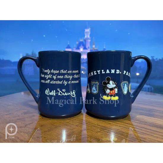 Disney Disneyland Paris Mickey & Walt Disney Quote Logo Mug