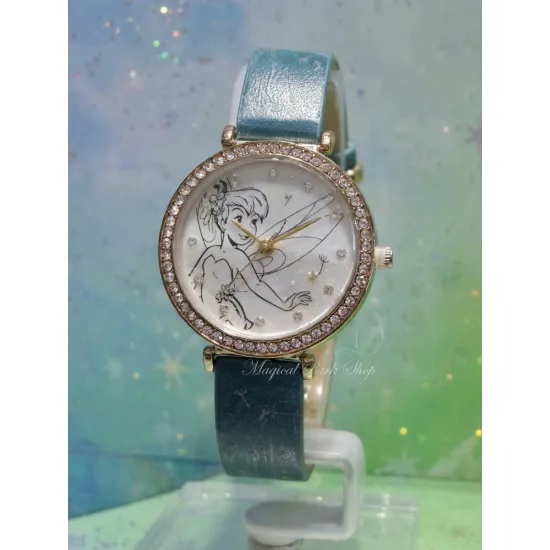 Reloj Disney para Adultos Campanilla con pedrería – Pulsera verde Disneyland Paris
