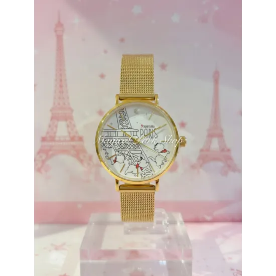 Disney Watch The Aristocats Paris – Elegant Gold Bracelet Disneyland Paris