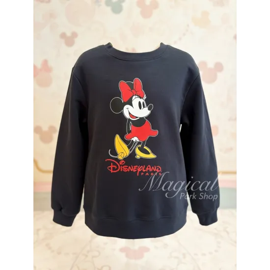 Adult Disney Minnie Sweatshirt – Disneyland Paris schwarz