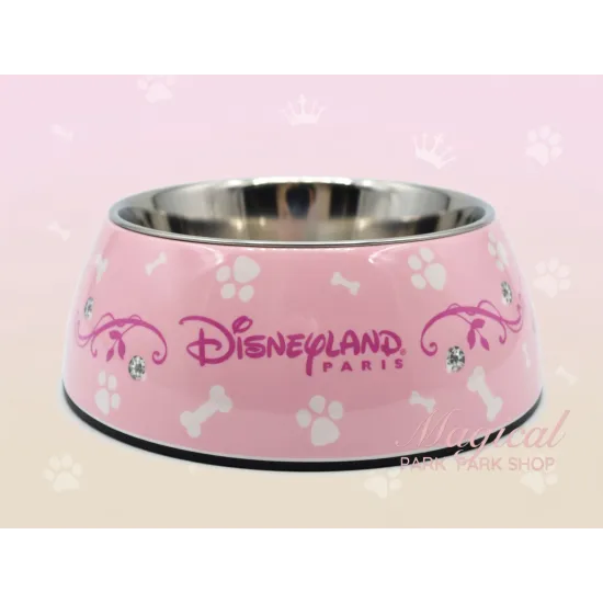 Gamelle Disney chien en acier inoxydable – Disneyland Paris (Bleu / Rose Princess)