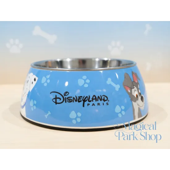 Gamelle Disney chien en acier inoxydable – Disneyland Paris (Bleu / Rose Princess)