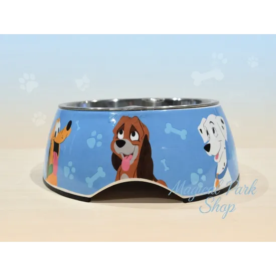 Disney Futternapf für Hunde aus Edelstahl – Disneyland Paris (Blau / Rosa Princess)