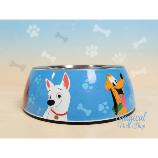 Disney Futternapf für Hunde aus Edelstahl – Disneyland Paris (Blau / Rosa Princess)