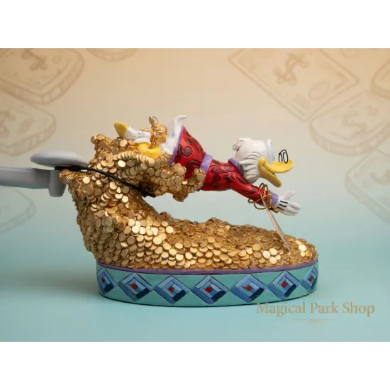 Figura de Picsou Jim Shore – Disney Traditions Pila de oro Disneyland Paris