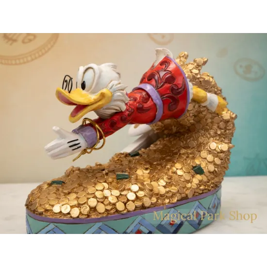 Picsou Jim Shore Figurine – Disney Traditions Goldhaufen Disneyland Paris