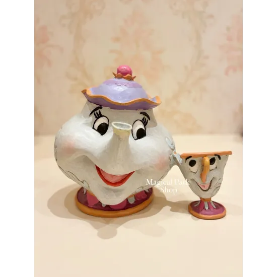 Figur Frau Samovar & Zip – Disney Traditions Jim Shore Disneyland Paris