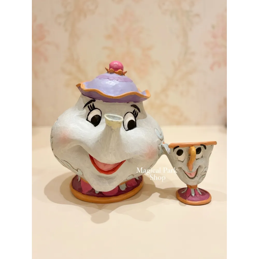 Mrs Samovar & Zip Figurine – Disney Traditions Jim Shore Disneyland Paris