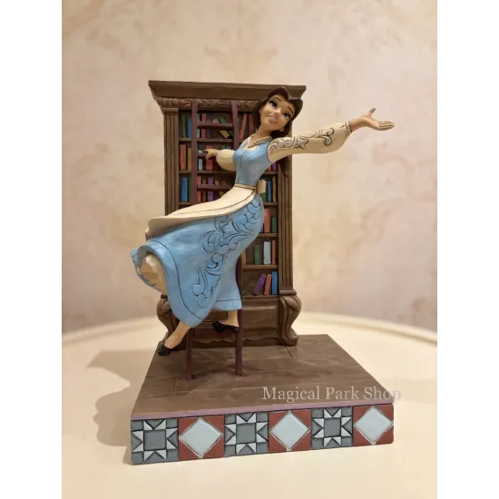 Figur Belle Bücherregal – Disney Traditions Jim Shore Disneyland Paris