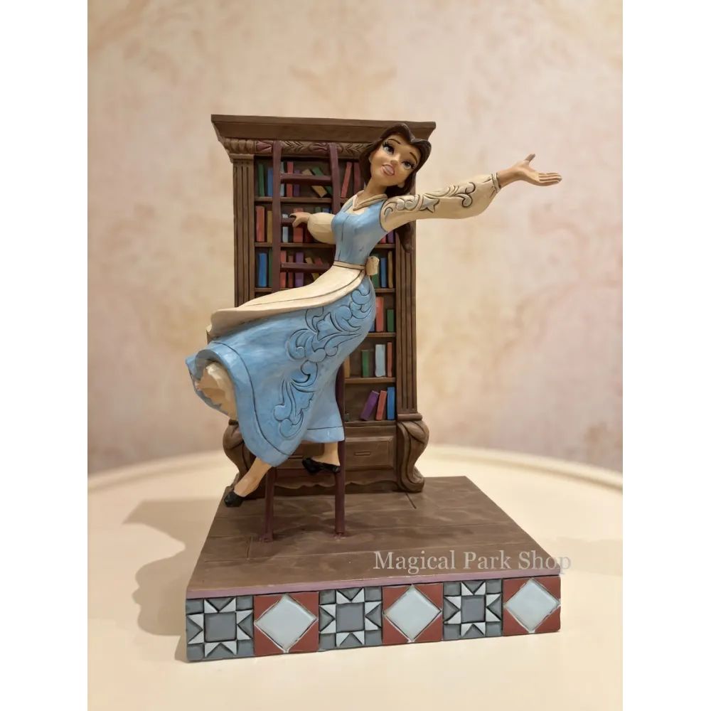 Figur Belle Bücherregal – Disney Traditions Jim Shore Disneyland Paris