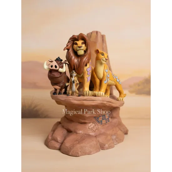 Figura de El Rey León Simba y amigos – Disney Traditions Jim Shore Disneyland Paris