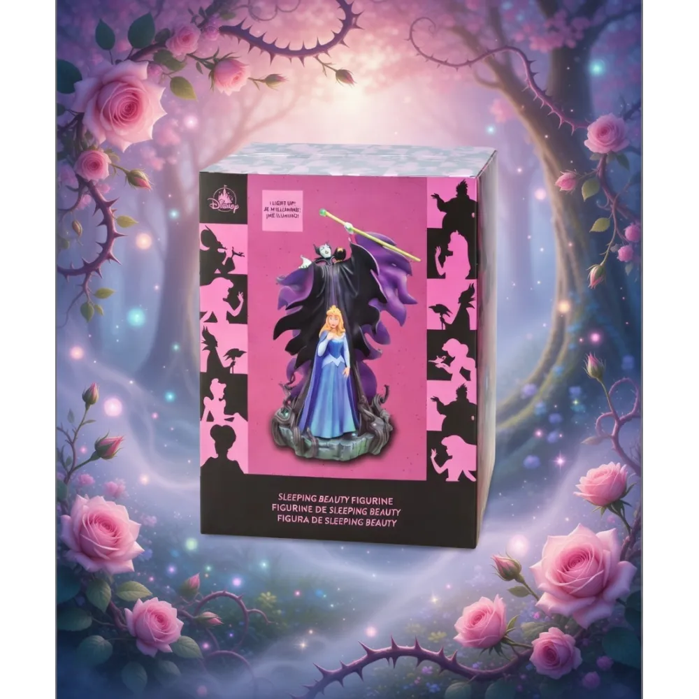 Light-Up Maleficent & Aurora Figurine – Disney Sleeping Beauty Disneyland Paris