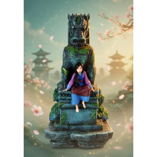 Disney Mulan Figurine – Decorative Statue of the Warrior Princess