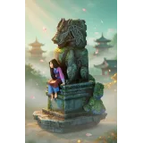 Disney Mulan Figurine – Decorative Statue of the Warrior Princess