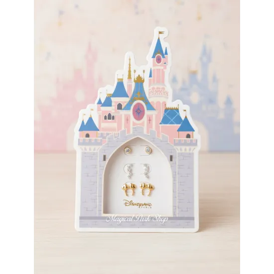 Set boucles d’oreilles Château Frozen Disneyland Paris
