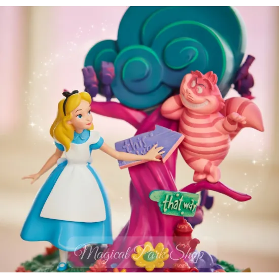 Figura de Alicia y el Gato de Cheshire Disney-Alicia en el País de las Maravillas Disneyland Paris