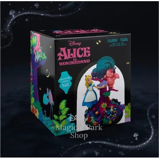 Figurine Alice et le Chat du Cheshire Disney-Alice aux pays des merveilles Disneyland Paris