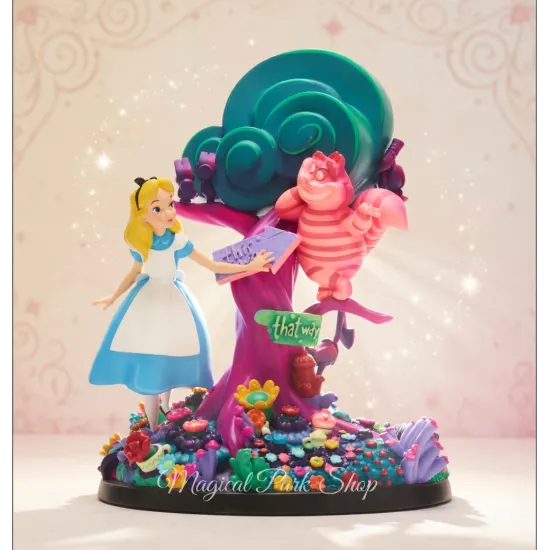 Disney-Alice im Wunderland Figur von Alice und der Grinsekatze Disneyland Paris