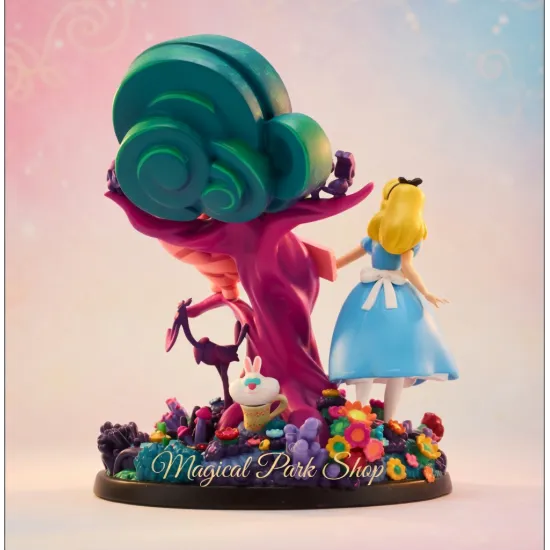 Figurine Alice et le Chat du Cheshire Disney-Alice aux pays des merveilles Disneyland Paris