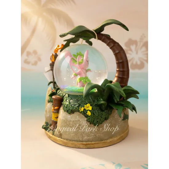 Disneyland Paris snow globe Musical Stitch and Angel Disney