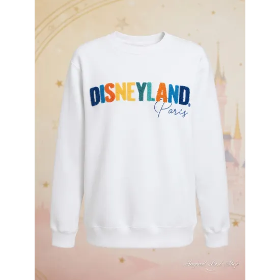 Disneyland Paris Sweatshirt – Klassisches mehrfarbiges Logo