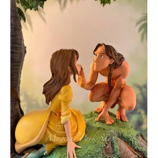 Light-Up Tarzan & Jane Figurine – Scene Under the Tree Disneyland