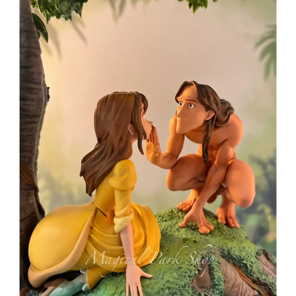 Light-Up Tarzan & Jane Figurine – Scene Under the Tree Disneyland
