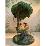 Figura Lumínica de Tarzán y Jane – Escena Bajo el Árbol Disneyland