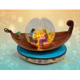 Snowglobe Schneekugel Raiponce & Flynn – leuchtendes Boot Disneyland Paris